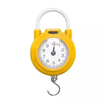 Пластиковые весы, портативные пружинные весы, высокая точность с подвесными весами на крючке красный