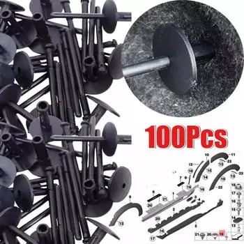 Пластиковые заклепки для бампера, крепление для крыла, автомобильные сменные аксессуары, пластиковый фиксатор заклепок для бампера 20PCS