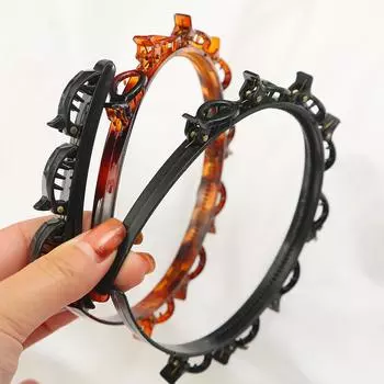 Пластиковые заколки для волос для женщин, девушек, заколки для макияжа, аксессуары для волос, зажим для ванны в виде краба, головные уборы чёрный