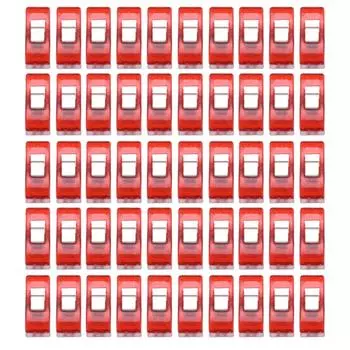 Пластиковые зажимы Цветной мультфильм Шитье Позиционирование Фиксированная окантовка и сушка Пластиковые маленькие зажимыМалиновый темно-красного