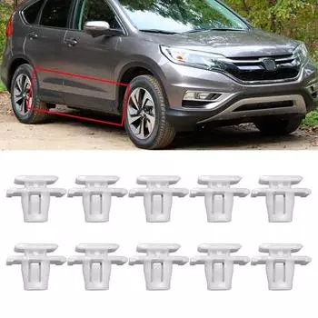 Пластиковые зажимы для отделки Защитные нижние дверные молдинги Накладки для Honda Cr-V 2001-2020 Автомобильные аксессуары Боковые молдинги для кузова Накладки Зажимы 10X