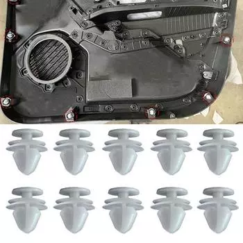 Пластиковые зажимы для внутренней отделки дверной карты Peugeot для 206 206+ 206 Van 207 406 407 607 807 Зажимы для крепления держателя обшивки потолка 10X