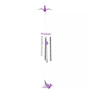 Пластиковые журавлики ветряные колокольчики красивое украшение для дома с металлической трубкой