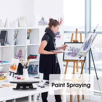 Пластиковый 11-дюймовый поворотный стол для торта, вращающийся пластиковый торт, тесто, украшение, крем, подставка, поворотный стол, инструмент для выпечки сковородок своими руками белый