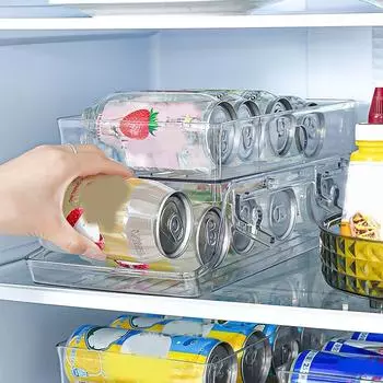 Пластиковый 2-слойный диспенсер для напитков Прозрачный холодильник Держатель для напитков Кухня прозрачный