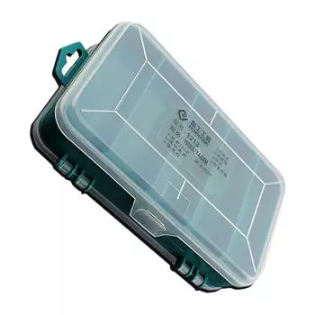 Пластиковый 8-слотовый аппаратный инструмент, винты, ящик для хранения ногтей, органайзер для ювелирных изделий 160 x92x44mm