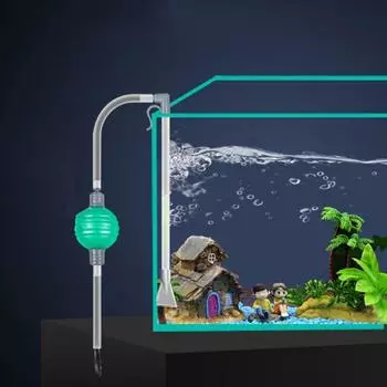 Пластиковый аквариумный гравийный фильтр 1,9 м аквариумный пылесос насос аквариумный красный