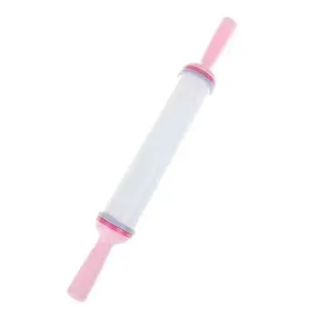 Пластиковый антипригарный ролик для теста, выпечки, тортов, кулинарный ролик, инструмент для помадки, скалка для торта, поделки розовый