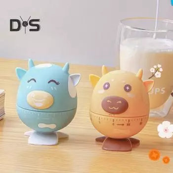 Пластиковый будильник для приготовления пищи, мягкое прикосновение, повышение эффективности, напоминание, циферблат, таймер, кухонные принадлежности жёлтый