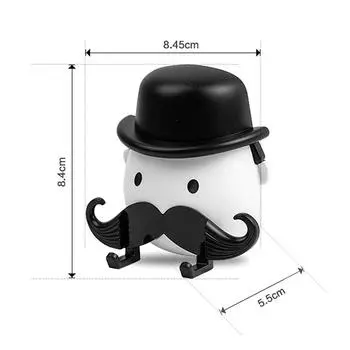 Пластиковый держатель для бритвы в форме усов, настенная присоска для ванной комнаты, стойка для хранения бритв, бороды, бритвы, органайзер, крючок с присоской