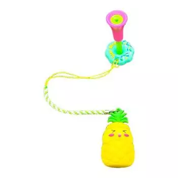 Пластиковый держатель для гольф-ти с защитой от потери, дизайн «пончик», кольцо для гольф-ти с ремешком, мультяшный дизайн фруктов, предотвращение потери ти, аксессуар для гольфа Pineapple