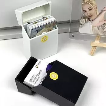 Пластиковый держатель для карт 3 дюйма Kpop Idol Star игровая карта для хранения водонепроницаемый чехол для сбора портативный мужской ящик для курения EDC коробки чёрный
