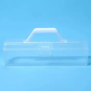 Пластиковый держатель для кистей с ручкой, длинный контейнер для кистей, ящик для хранения каллиграфических кистей, инструмент для рисования прозрачный