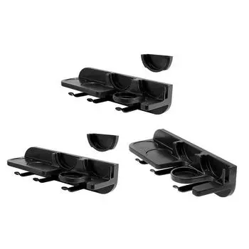 Пластиковый держатель для кофейной посуды Простая установка Настенное крепление Черные аксессуары для дома 51mm