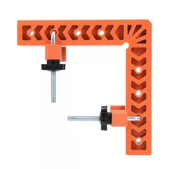 Пластиковый держатель для линейки под прямым углом 90°, вспомогательный позиционирующий инструмент, распорка в форме буквы L, захват с фиксированным углом, инструмент для фиксации при работе по дереву