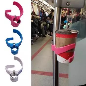 Пластиковый держатель для стаканов, универсальный зажим для автобусов, велосипедов, столбов, кружка для кофе, воды, молока, настенная подставка розы красного