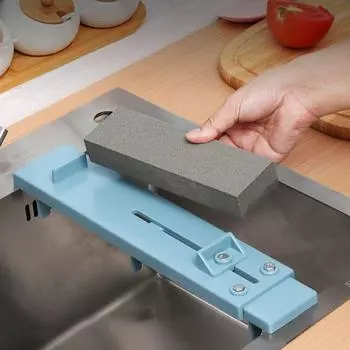 Пластиковый держатель для точильного камня, выдвижной держатель для точильного камня для дома серый