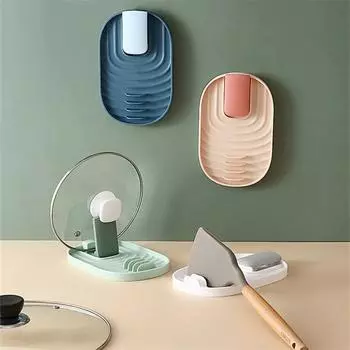 Пластиковый держатель ложки, кухонные принадлежности, кухонная ложка, термостойкие полки для хранения, кухонные аксессуары белый