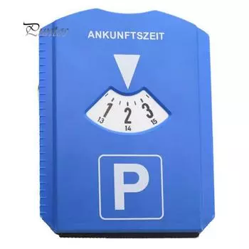 Пластиковый диск для парковки автомобиля, таймер, часы, время прибытия, дисплей со скребком для снега