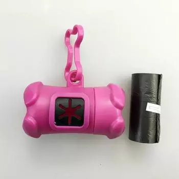 Пластиковый диспенсер для мешков для отходов домашних животных, переносной чехол для мешков для отходов домашних животных, держатель для мешков для отходов собак, дом синий