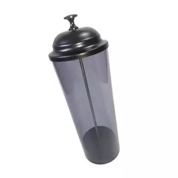 Пластиковый диспенсер для питьевых соломинок с крышкой для удобного хранения Практичный прозрачный контейнер для соломинок Кухонные аксессуары