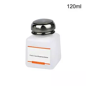 Пластиковый диспенсер для жидкости 120 мл, пустой спиртовой пресс, легкое управление одной рукой, точный распылитель из нержавеющей стали B