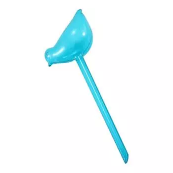 Пластиковый дозатор-глобус для полива растений в виде птицы из ПВХ для комнатных растений, цветов, уличных растений, поливочная колба-капельница светло-синий