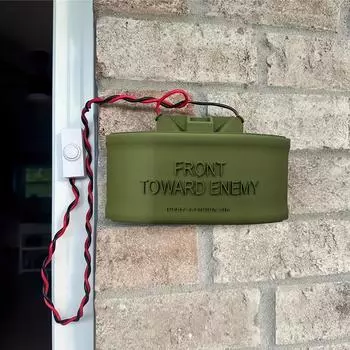 Пластиковый дверной знак в классическом стиле с военной тематикой. Не требует электричества, легко устанавливается на двери, отлично подходит для Хэллоуина, Рождества, Пасхи, Хануки.