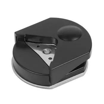 Пластиковый дырокол, угловой скруглитель, мини-портативный круглый инструмент для фотоскрапбукинга, дырокол для углов, сделай сам, ремесло чёрный