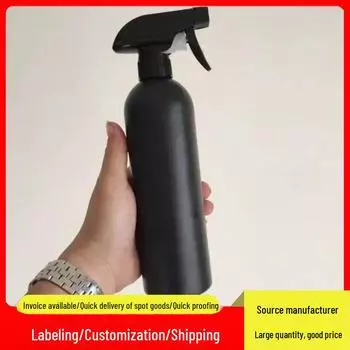 Пластиковый флакон-распылитель черного цвета объемом 250/500 мл для мытья и полива стекол. 250ml Bare