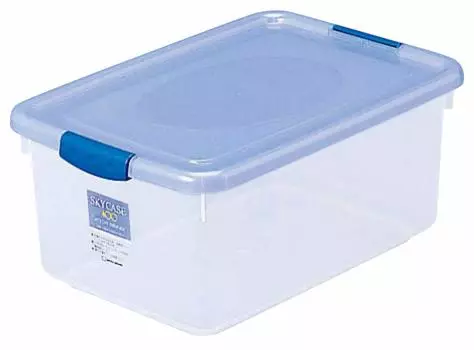 Пластиковый футляр для хранения Sanko, прозрачный, синий, ширина x глубина x высота, Sky Case 281555, прибл.. 40,7 28,5 18,5см №400