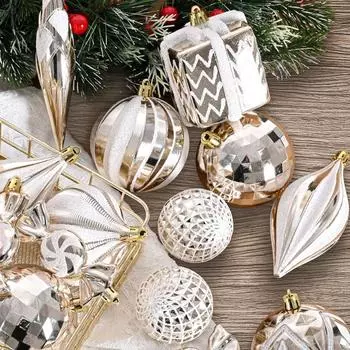 Пластиковый гальванизированный шар креативная рождественская елка подвеска подвесное украшение для офиса золотой