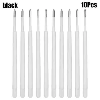 Пластиковый гладкий сменный инструмент для письма большой емкости, шариковая ручка, пресс для заправки ручек, ядро 10Pcs синий