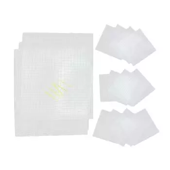 Пластиковый холст 20 шт./набор для вышивки крючком прямоугольной сетки