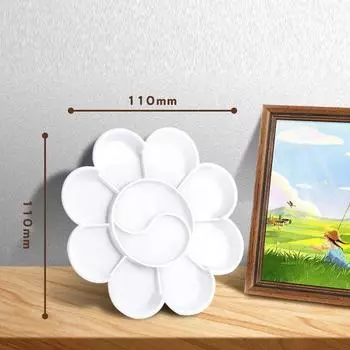 Пластиковый художественный лоток для пигментов, белые палитры для рисования, контейнер для краски, масляная акварельная палитра, класс E