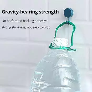Пластиковый клейкий крючок, креативный крючок для одежды, 10 шт., прочный клейкий крючок без отверстий для кухни, ванной комнаты, стены