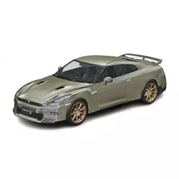 Пластиковый комплект Aoshima Bunka Kyozai 132 Raku Snap Kit No.03-MJ Nissan R35 NISSAN GT-R 2024 Millennium Jade Цветная пластиковая модель