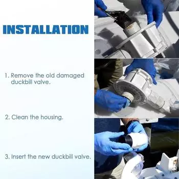 Пластиковый комплект клапанов с утиной накладкой, 2 шт., 385310076, прямая замена