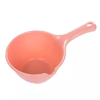 Пластиковый ковш для воды с длинной ручкой, большой емкости, половник для воды для сада, ванной комнаты, кухни, красный Red