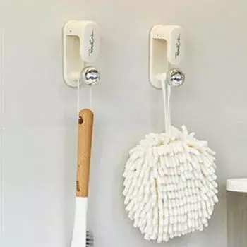 Пластиковый крючок для хранения раковины, держатель для полотенец без перфорации, крючок для раковины для дома белый