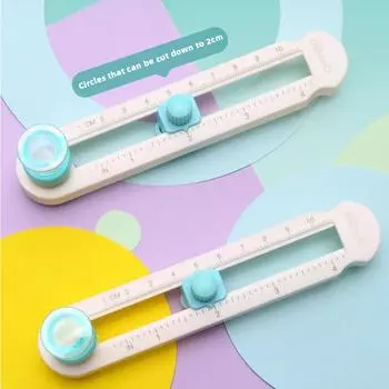 Пластиковый круглый резак для бумаги 2-20 см, многофункциональные инструменты для резки бумаги, резаки для карточек для скрапбукинга для домашнего обучения, офисов белый