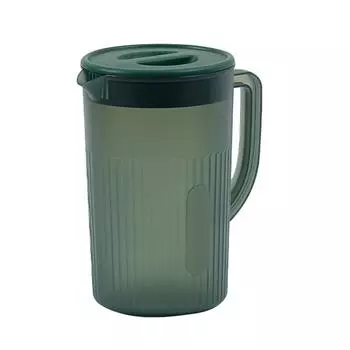 Пластиковый кувшин с крышкой, большой емкости, устойчивый к высоким температурам, кувшин для холодной воды для сока и чая зелёный