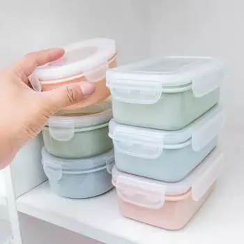 Пластиковый ланч-бокс Bento Box Овощной фруктовый салат Миска для сохранения свежести с герметичной крышкой Ящик для хранения еды для пикника на природе