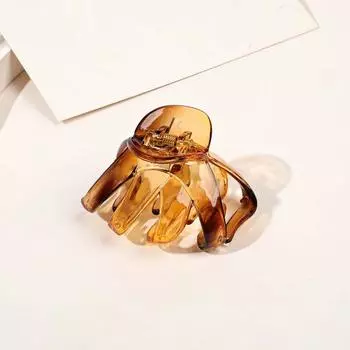 Пластиковый маленький коготь для волос неправильной формы, заколка для волос на затылке, коготь для купания, аксессуары для волос, орнамент белый