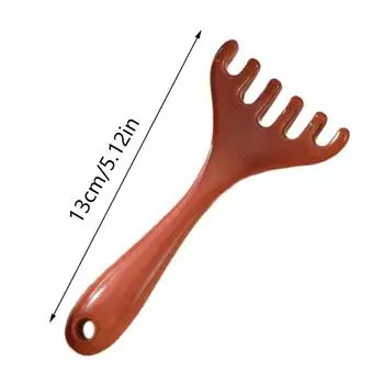 Пластиковый массажер для кожи головы с шестью зубцами, инструмент Гуаша, чесалка для спины, спа, ручная меридианная массажная расческа, гладкий уход за волосами