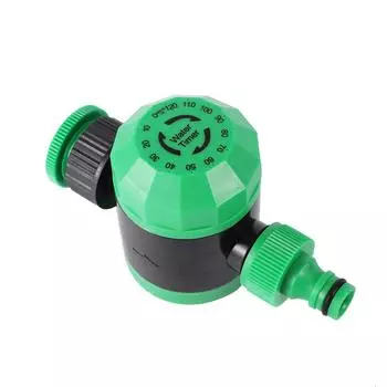 Пластиковый механический таймер Agricultura Garden Газон Контроллеры полива 2 часа Автоматический таймер подачи воды 1 шт. зелёный