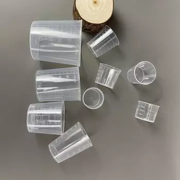 Пластиковый мерный стакан, прозрачный стакан для смешивания, лабораторный стакан, кухонный стакан для выпечки 30ml-1