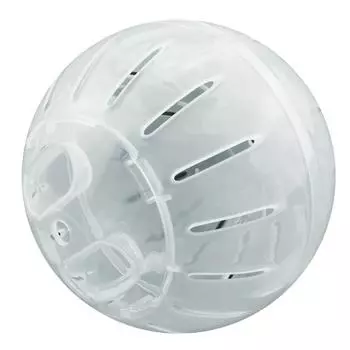 Пластиковый мини-мяч для бега, хомяк, песчанка, бегущий мяч, игровая игрушка (белый)