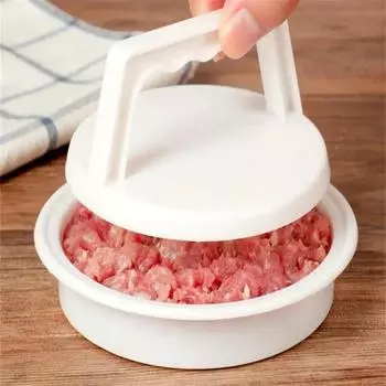 Пластиковый многоцелевой пресс для бургеров Пресс для гамбургеров Форма для гамбургера Мясной рулет Кухонные инструменты Пресс для бургеров 1PC