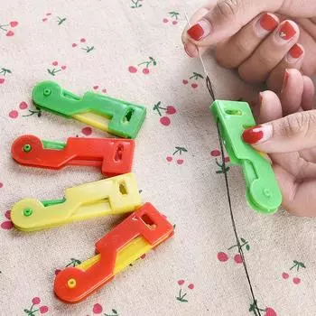 Пластиковый многофункциональный нитевдеватель Быстрый считыватель игл Портативный нитевдеватель Автоматический нитевдеватель